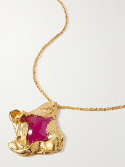 Completedworks Gold-plated And Resin Necklace