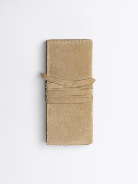 BROCHU WALKER The Bridle Suede Pochette Clutch
