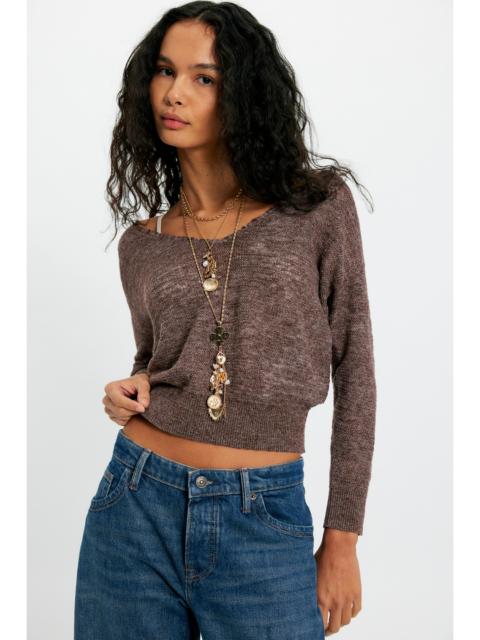FREE PEOPLE Soft Focus Fine Gauge Linen Pullover