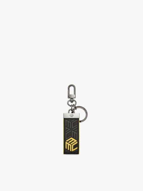 MCM Key Ring in Cubic Monogram Leather