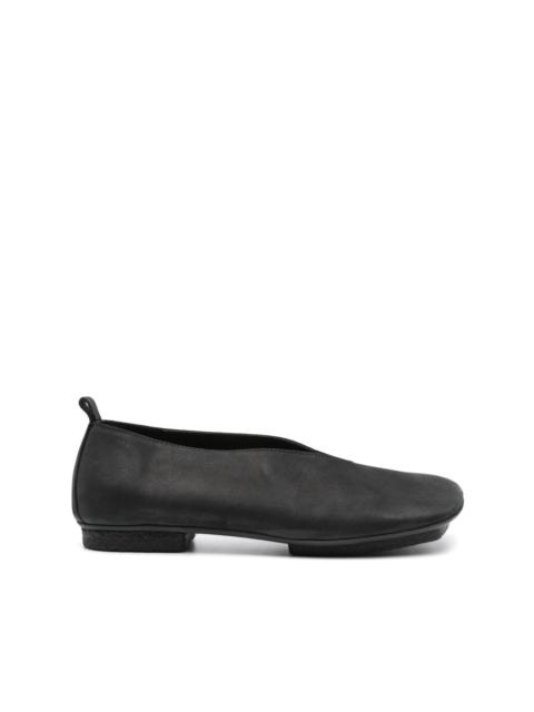 leather ballet pumps