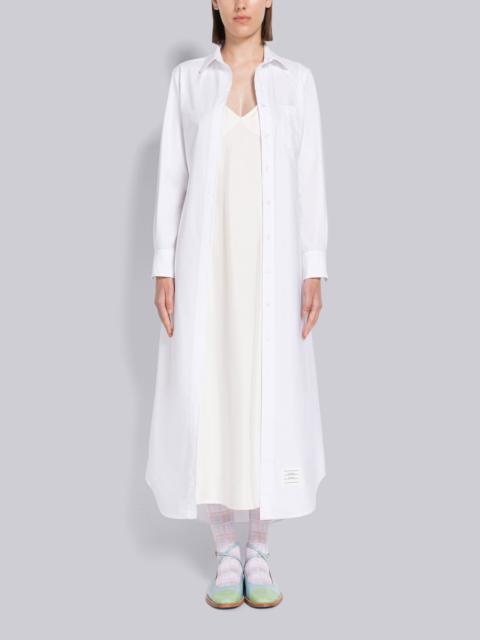 Thom Browne Oxford Negligee Back Tab Shirtdress