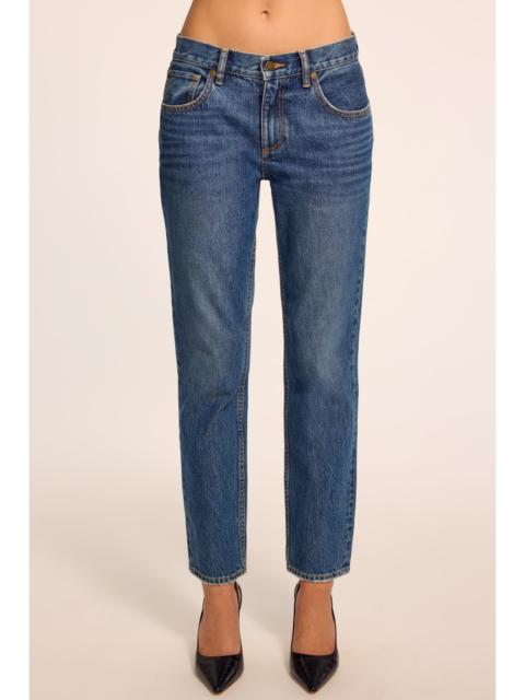 RAMY BROOK Milla Low-Rise Tapered Jean | MEDIUM WASH