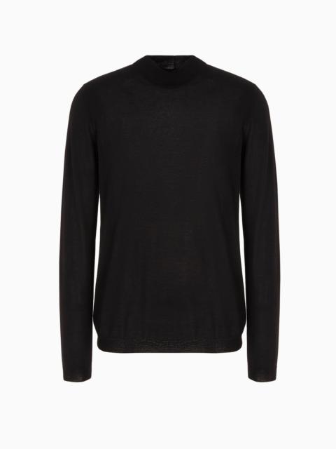 GIORGIO ARMANI Icon cashmere mock-neck jumper