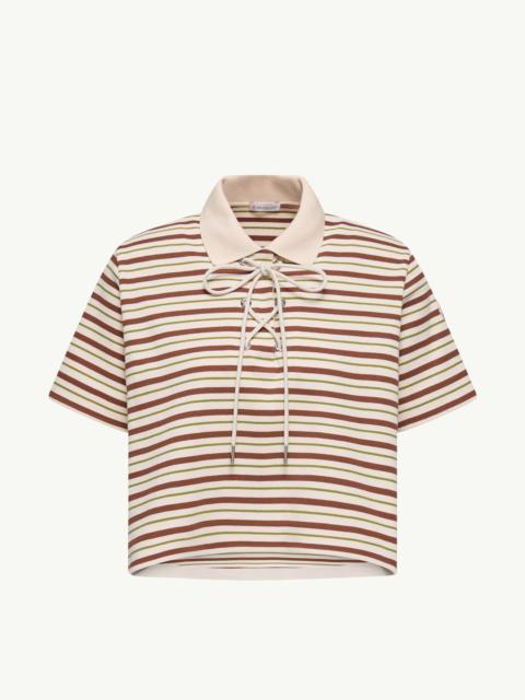 Striped Cotton Polo Shirt