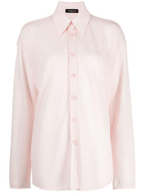FABIANA FILIPPI fine-knit semi-sheer shirt