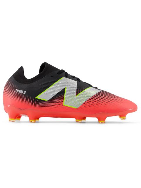 New Balance Tekela Magia V4+ Low Laced FG Black Energy Red Metallic Silver