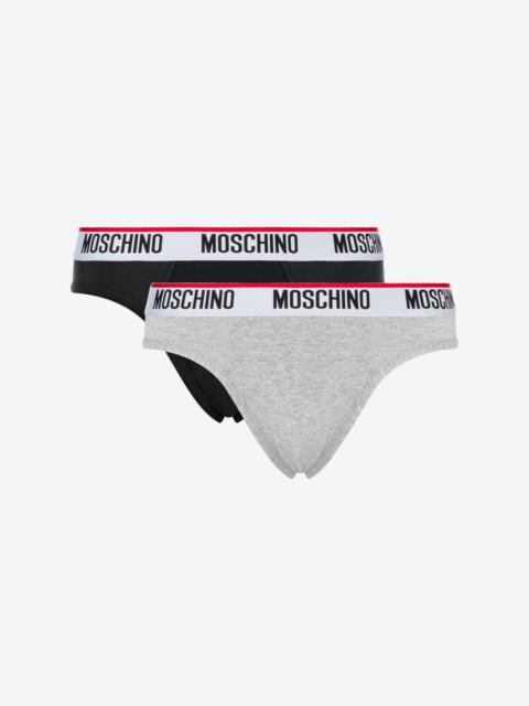 Moschino LOGO BAND SET OF 2 STRETCH BRIEFS