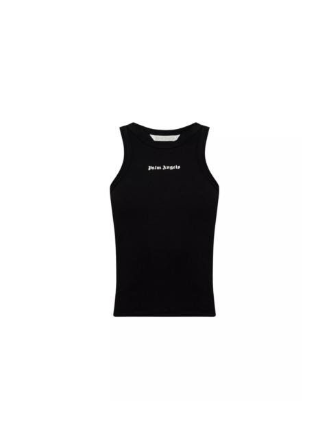 Palm Angels Ribbed Logo Tank Top