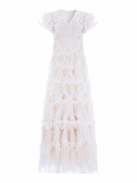Needle & Thread Amorette V-Neck Gown