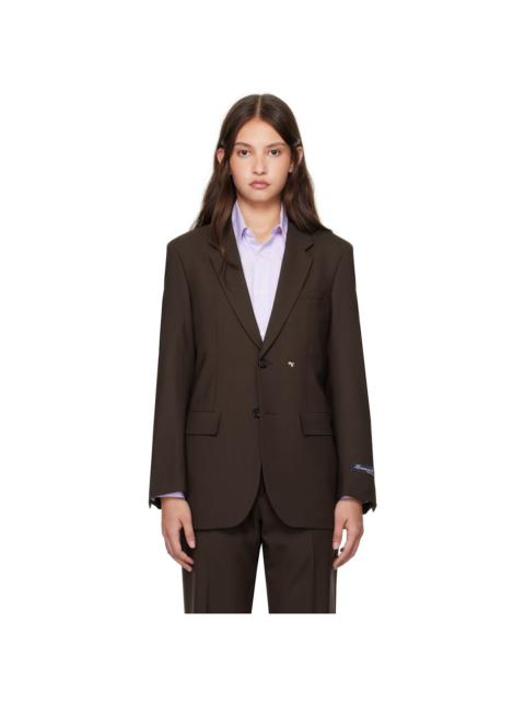HommeGirls® Brown Single Breasted Blazer