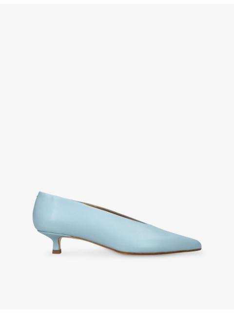 Clara Pointed-Toe Leather Pumps