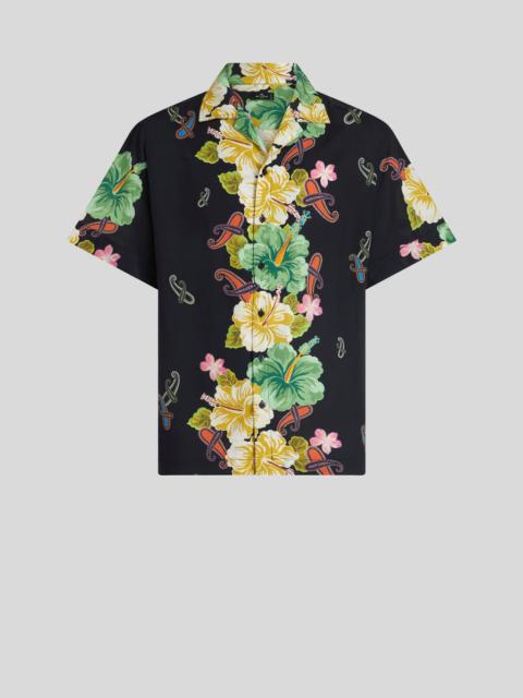 Etro FLORAL PAISLEY BOWLING SHIRT