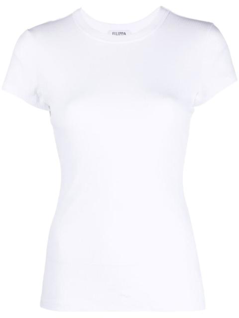 FILIPPA K ribbed-knit short-sleeved T-shirt