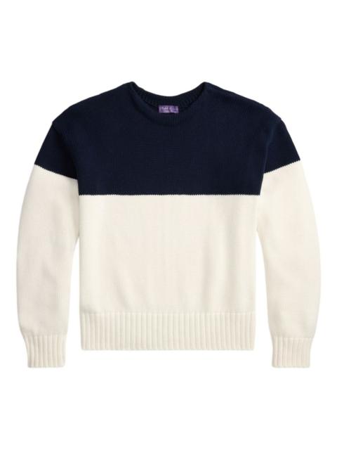 Ralph Lauren colourblock crew neck sweater