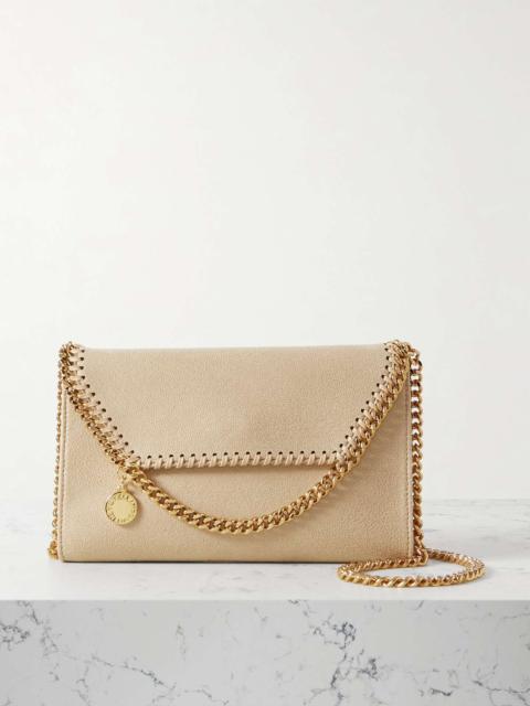 + NET SUSTAIN The Falabella mini vegetarian textured-leather shoulder bag