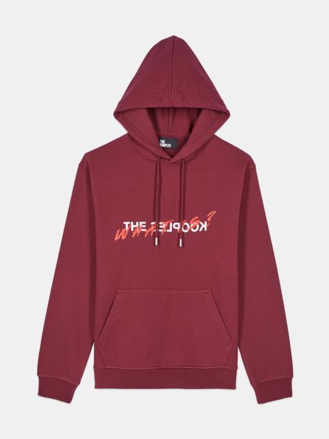 The Kooples BURGUNDY WHAT IS HOODIE