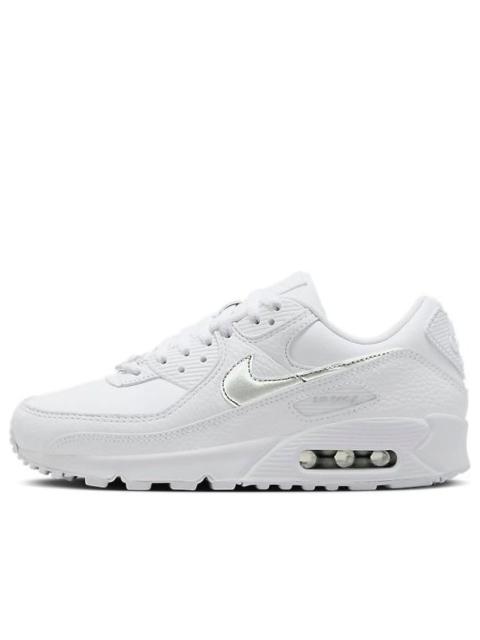 (WMNS) Nike Air Max 90 'White Metallic Silver' FV0949-100