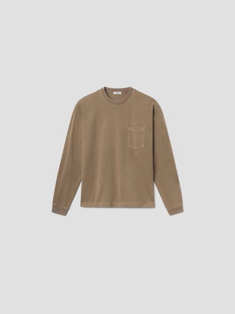 AGOLDE LUCAN LONG SLEEVE TEE IN TRAIL