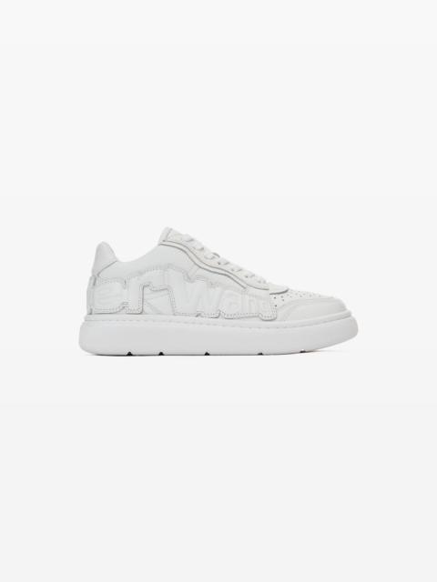 Alexander Wang puff pebble leather sneaker with logo