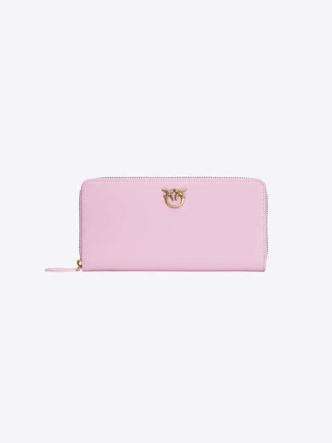 PINKO ZIP-AROUND LEATHER PURSE