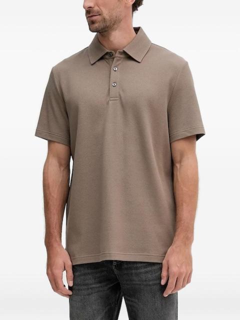 MICHAEL KORS textured-weave polo shirt