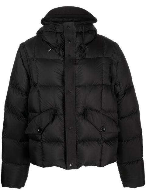 Ten C padded hooded jacket