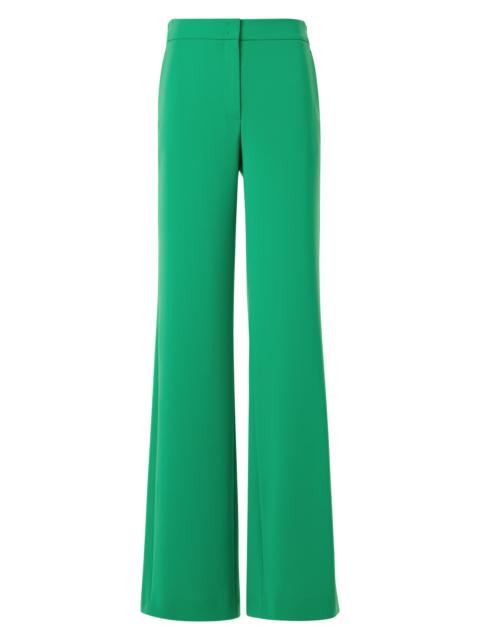 AKRIS Women's Marla Crinkled Satin Pants - Green