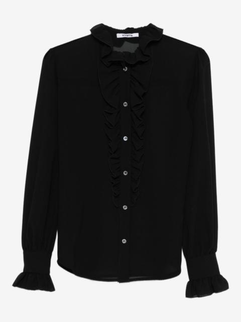 VIVETTA ruffled high-neck blouse