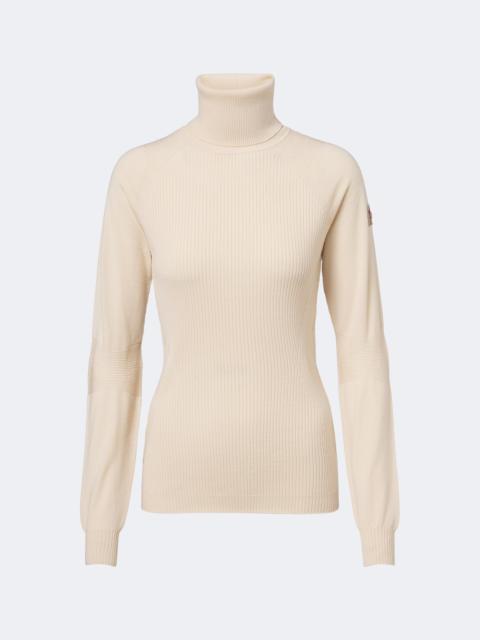 Moncler Grenoble Ribbed-knit wool-blend turtleneck sweater