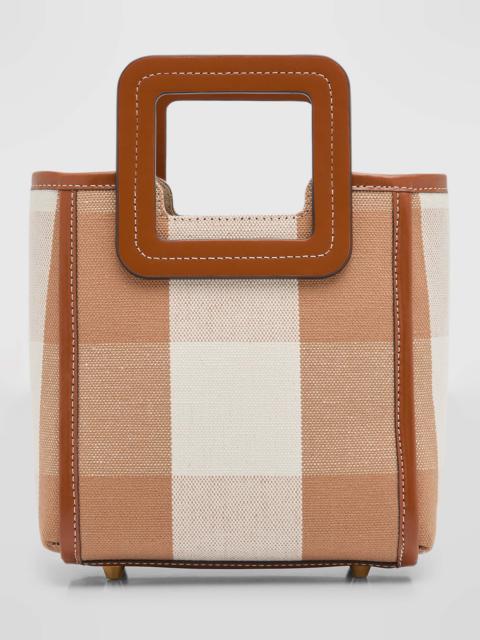 STAUD Shirley Mini Plaid Top-Handle Bag