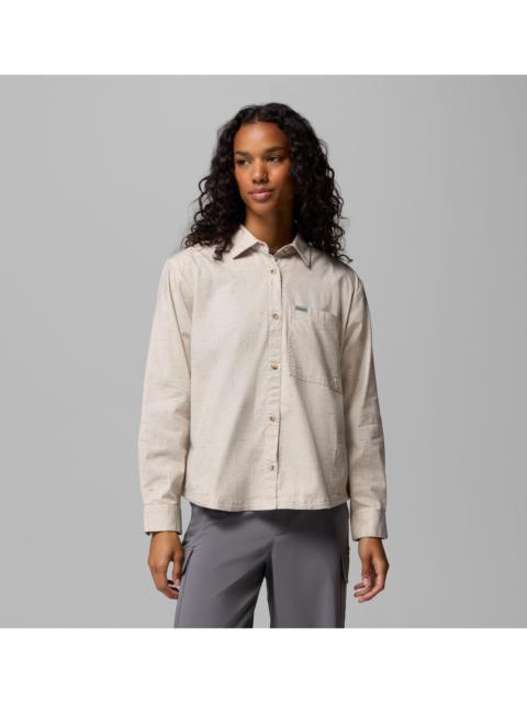 Columbia Women's Blue Point Creek Woven Long Sleeve Shirt