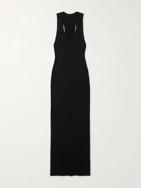 ST. AGNI Asymmetric TENCEL™ Lyocell-blend maxi dress
