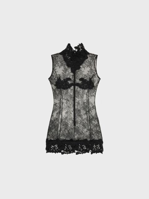 Blumarine CHANTILLY LACE DRESS WITH MACRAME
