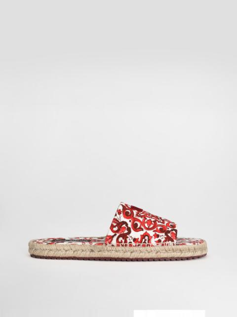 Dolce & Gabbana Majolica-print canvas espadrilles