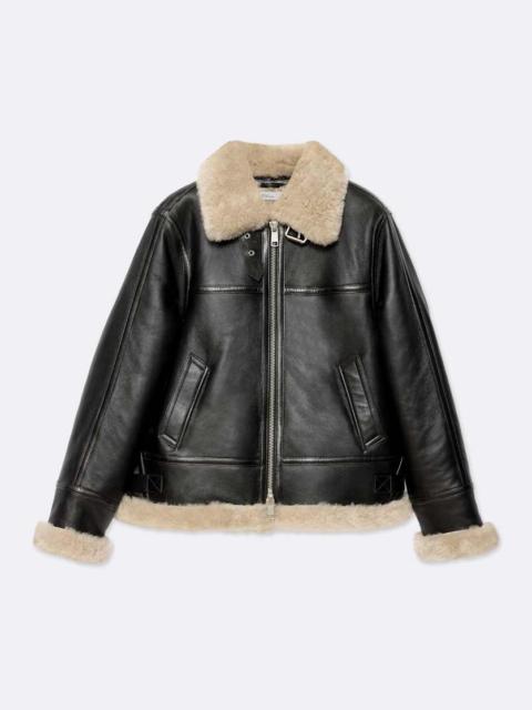 ALLSAINTS LENNOX RELAXED-FIT SHEARLING JACKET