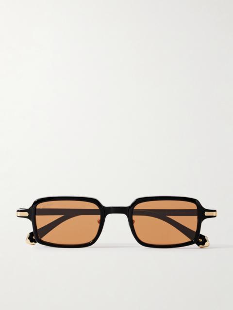 Cartier Rectangular-Frame Acetate Sunglasses