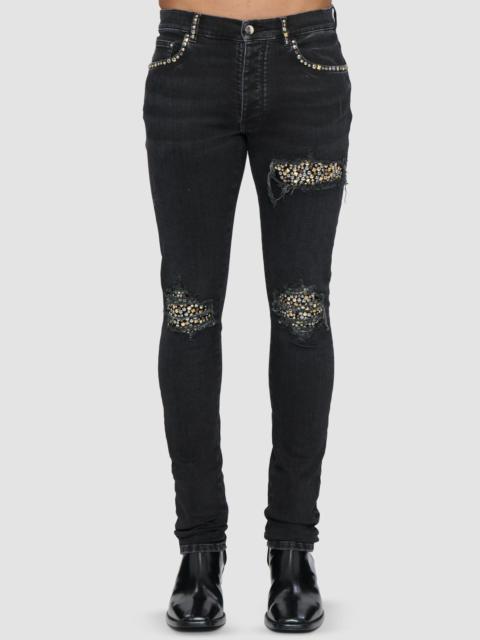 AMIRI Men's Studs Mx1 Skinny Jeans - Vintage Black