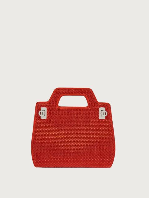 FERRAGAMO Wanda mini bag with crystals