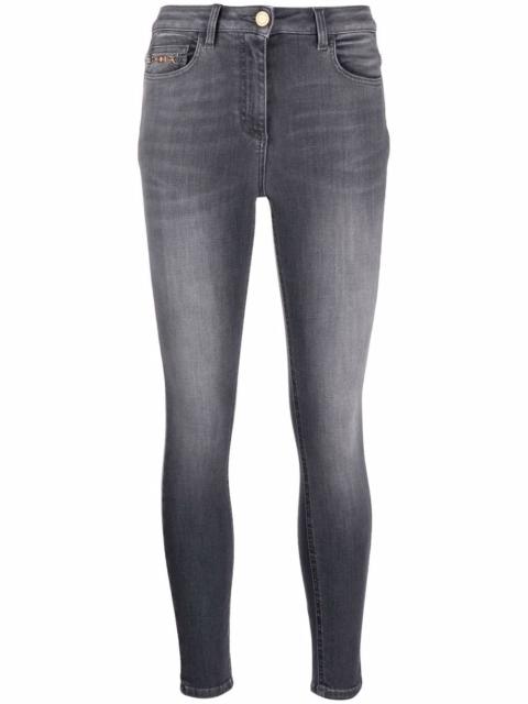 ELISABETTA FRANCHI logo-patch denim jeans