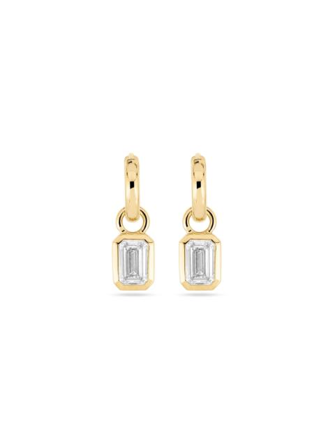 STONE AND STRAND LAB-Created Diamond Essential Emerald Cut Huggies