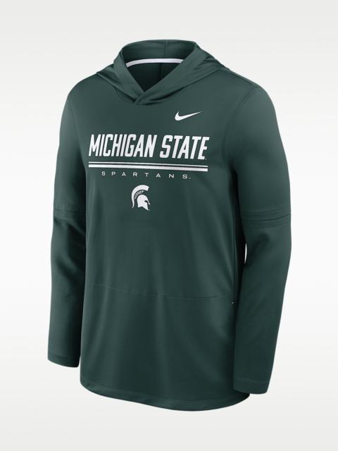 Nike Michigan State Sideline Men's Nike Dri-FIT College Long-Sleeve Hooded Top