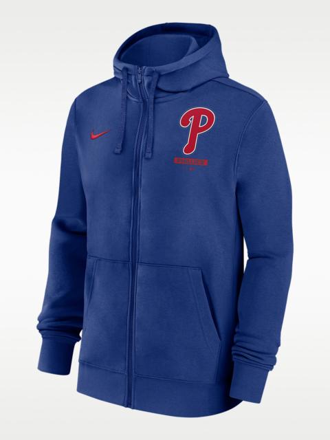 Nike Philadelphia Phillies Lockup Men's Nike MLB Full-Zip Hoodie