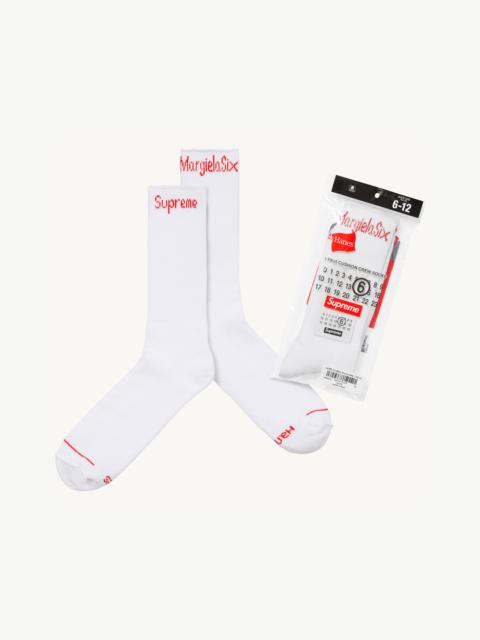 MM6 Maison Margiela Supreme®/ MM6/ Hanes® Crew Socks (1 Pack)