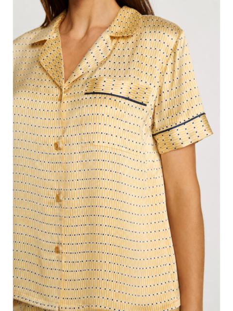 eberjey Inez Washable Silk Printed Short PJ Set