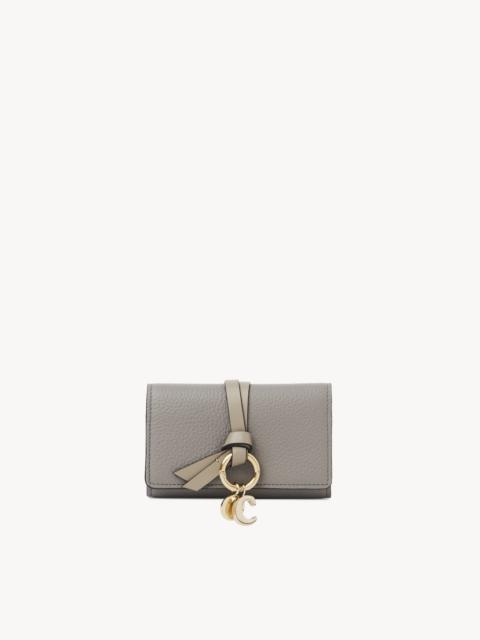 Chloé ALPHABET KEY CASE IN GRAINED LEATHER