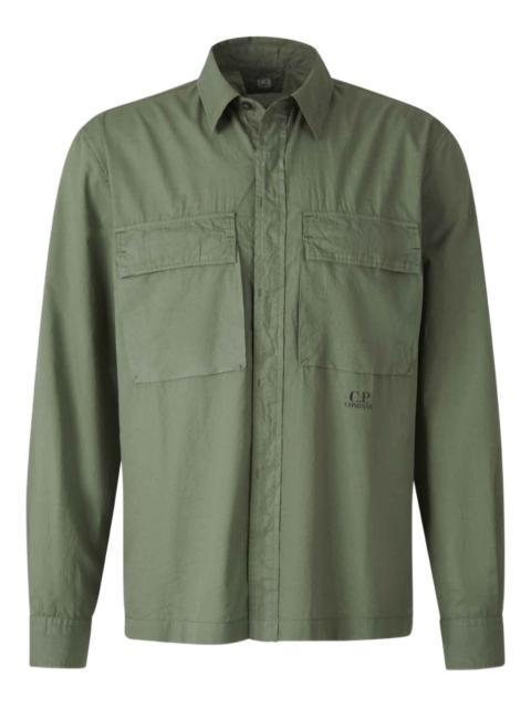 C.P. Company logo-print shirt jacket