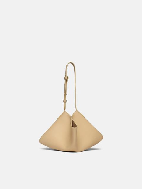 Nanushka THE SQUARE BAG - OKOBOR™ alt-leather knit bag - Almond