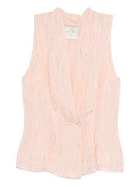 forte_forte sleeveless draped top