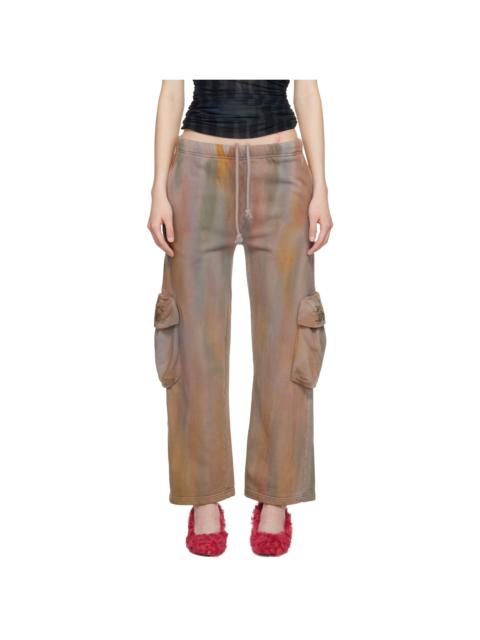 Collina Strada Gray Hand-Dyed Cargo Sweatpants